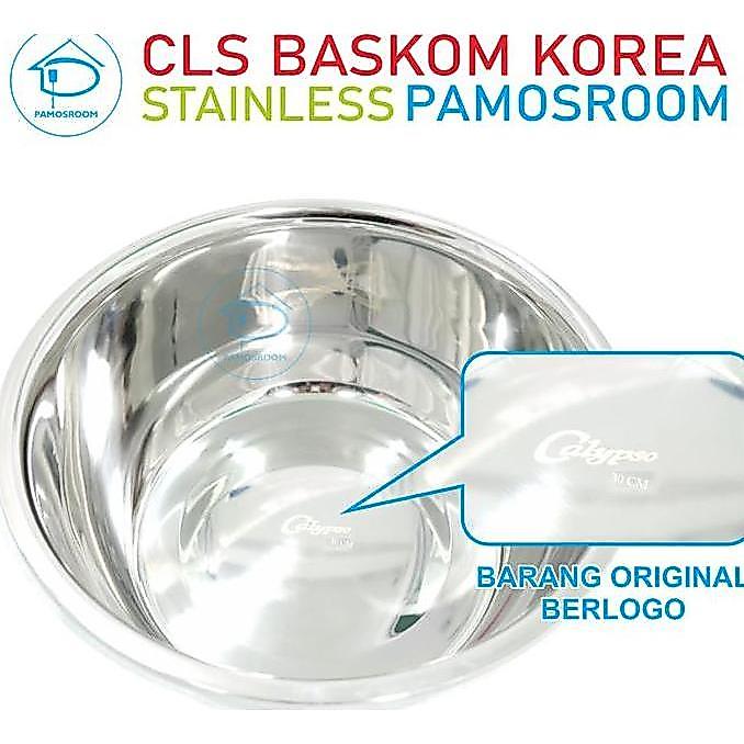 Qingjie- Calypso Baskom Stainless 30Cm Baskom Tebal Kualitas Top