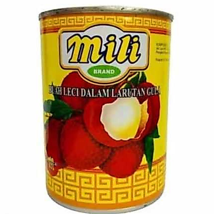 mili lychee kaleng buah kalengan 565gr