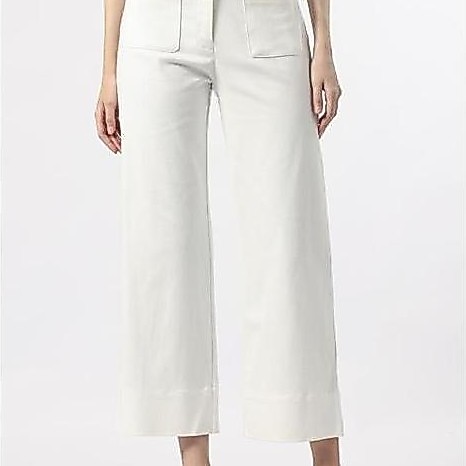 New- Minimal - Laurrie - Celana Kulot Wanita Katun Stretch - Off White