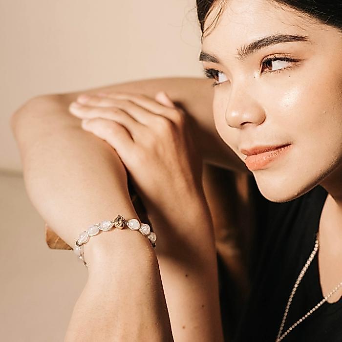 Sale Rdnb Jewelry - Merak Kharisma Cahaya - Gelang Wanita/Pria - Batu Alam Natural - Gelang Casual