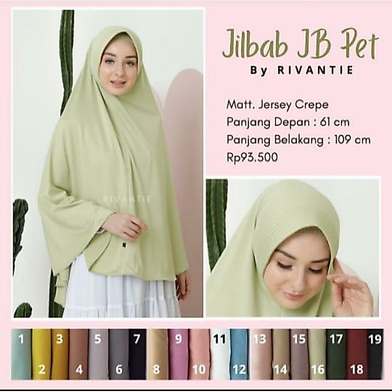 JILBAB RIVANTIE / JB PAD / RIVANTIE JUMBO PAD / JILBAB JUMBO