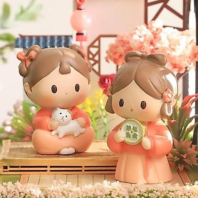 Couple Chinese Student Set (2PCS) Pajangan Meja Dekorasi Lucu