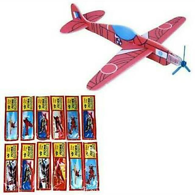 Mainan Pesawat Busa / Burung Busa Murah Standar / Jumbo Flying Glider Bisa Terbang DIY Pesawat Rakit