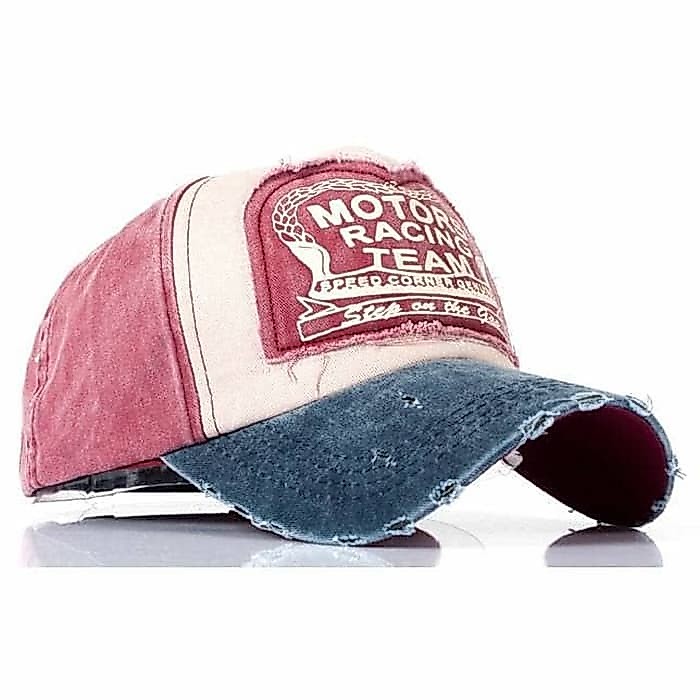 Topi Baseball Snapback Topi Pria Vintage Gembel Motors Racing Team