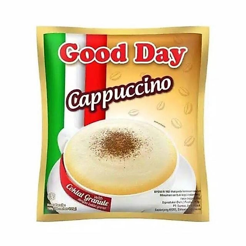 Good Day Cappucino with Cocoa Granule Kopi Bubuk Kemasan Instant Coffee sachet @25gr