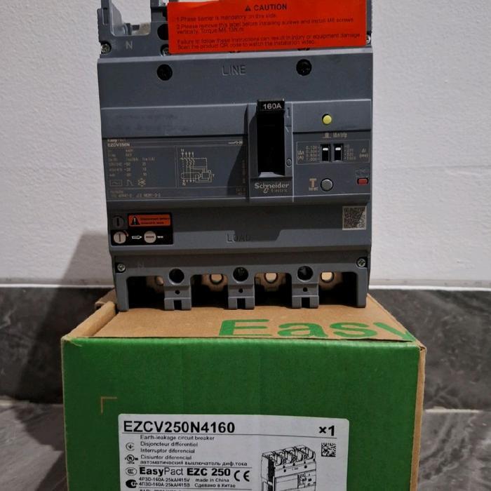 Schneider MCCB SCHNEIDER 4P EZCV250N4160 4P 160A EZCV250 Circuit Breaker 160A
