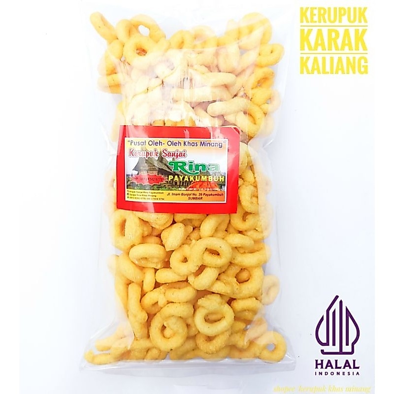 Kerupuk Karak Kaliang Kuning Kerupuk Lanting Keripik Klanting Singkong atau Kerupuk Singkong Delapan
