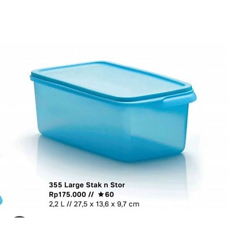 Large  Stak n Stor Tempat Penyimpanan Makanan Tupperware
