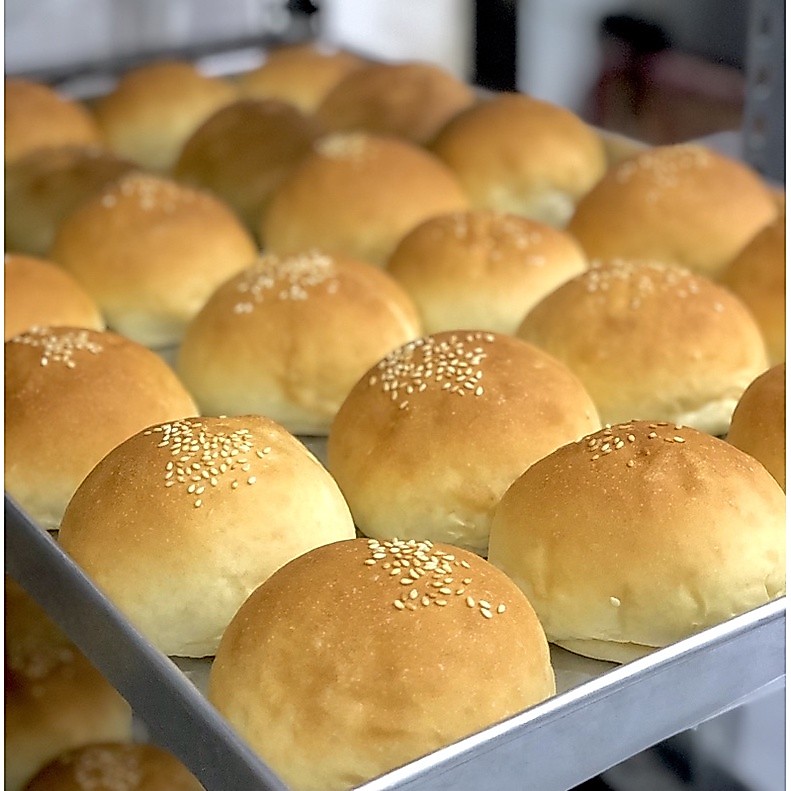 Roti Burger - Tanpa Pengawet - Roti Burger Mini - Roti Burger Medium - Buns Burger - Bun Burger