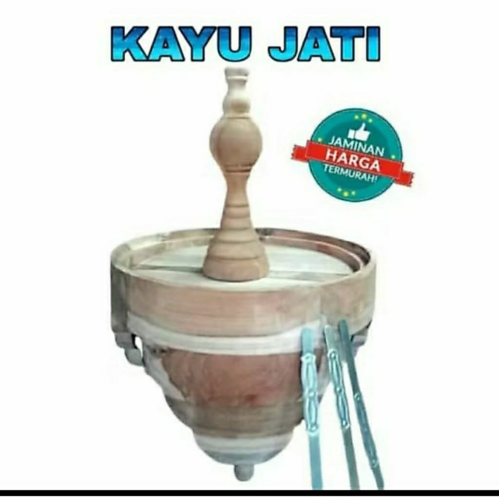 TEBOK PLECI FLAT HOLOPET KAYU JATI UK. 23CM
