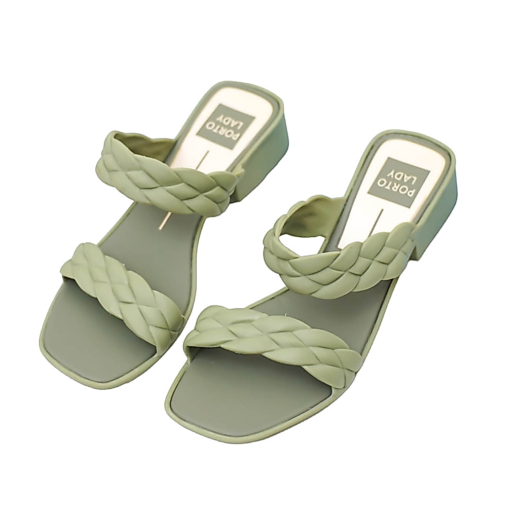 Sandal Heels Wanita - Porto Lady KEP - Sendal Hak Model Tali Kepang