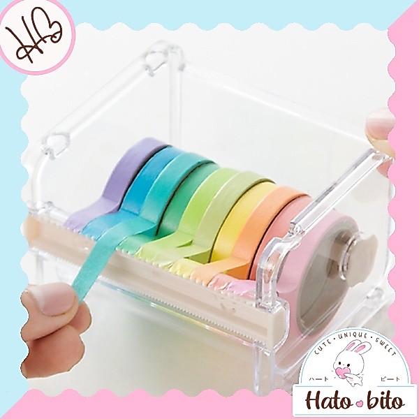 multiple washi tape cutter Dispenser Tape Washi Masking Kotak Tempat washi tape HB1305