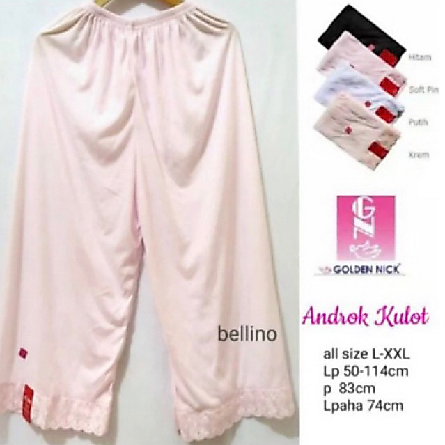 Celana Merek Golden Nick|Celana Kulot|Dalaman Rok Celana Panjang/ Pakaian Dalam Wanita Dewasa|Celana