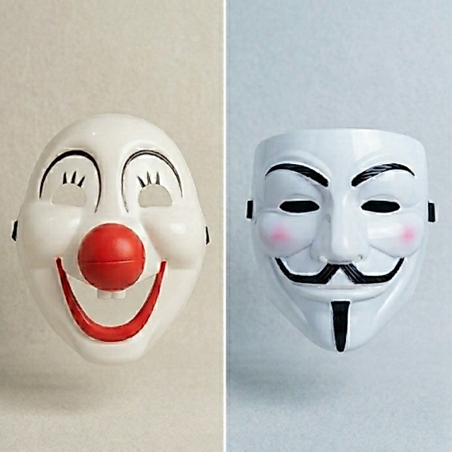 TOPENG squid game hacker murah kostum mask staff guard cosplay