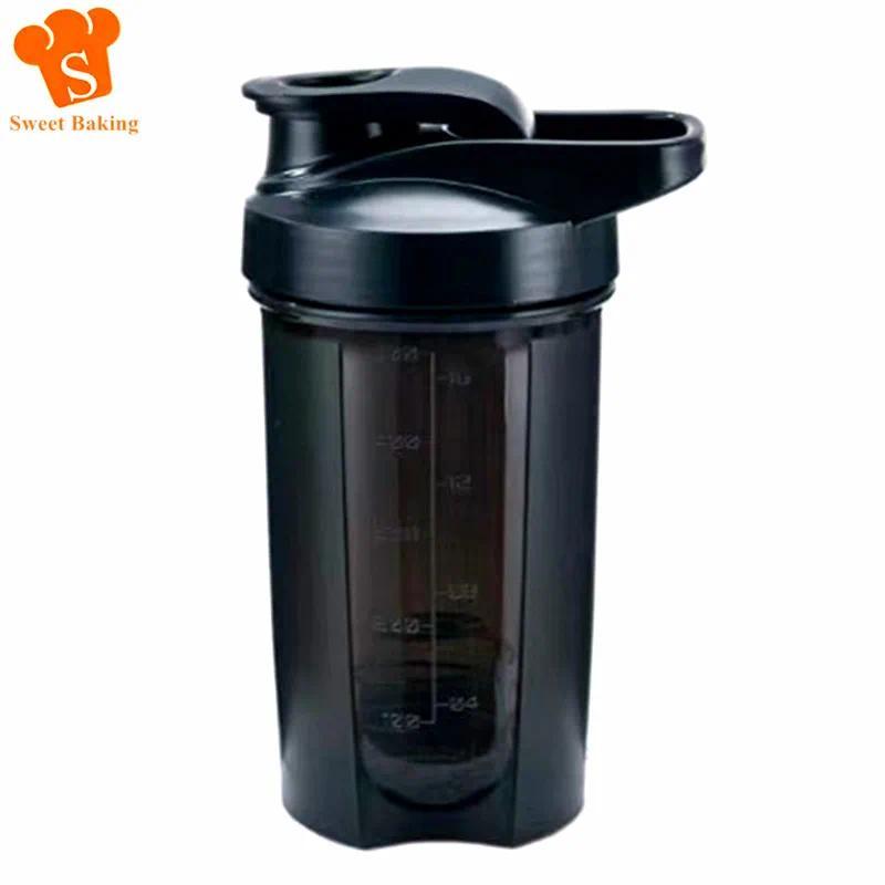 500ML Portable Sport Shaker Bottle Protein Powder Shaker Cup Leak Proof Water Bottle For Gym Fitness