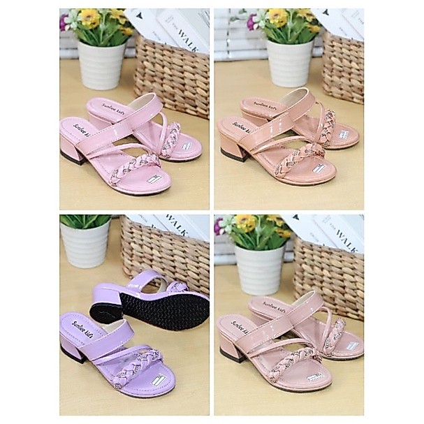 Sandal Anak Perempuan Kepang Z Permata LV02