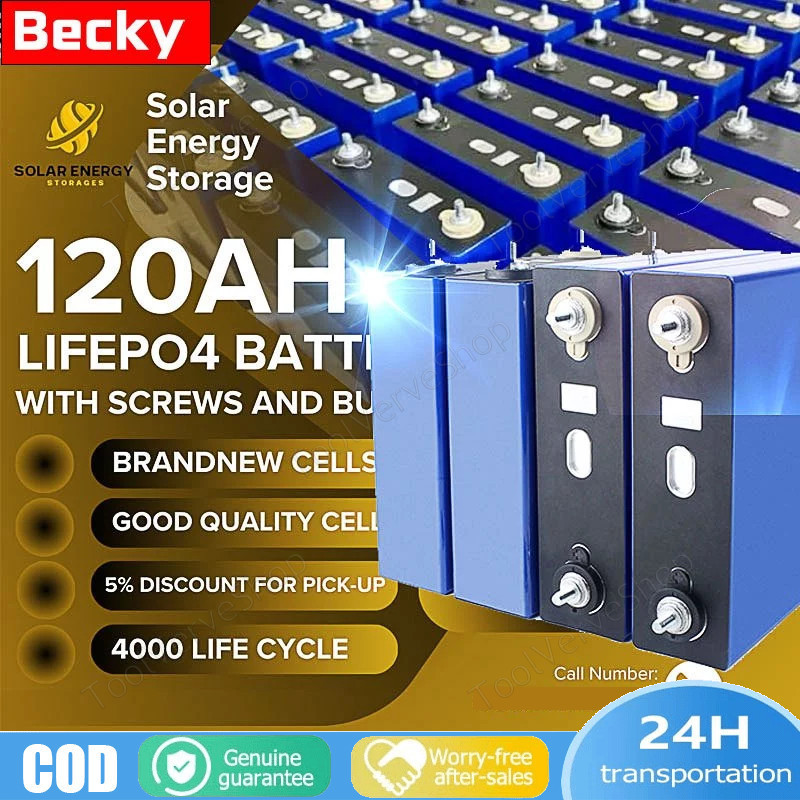 120ah 100AH Lifepo4 COD baterai baru 2026 CATL/BYD Battery Lifepo4 24v Battery Lifepo4 UPS 12V 30Ah/