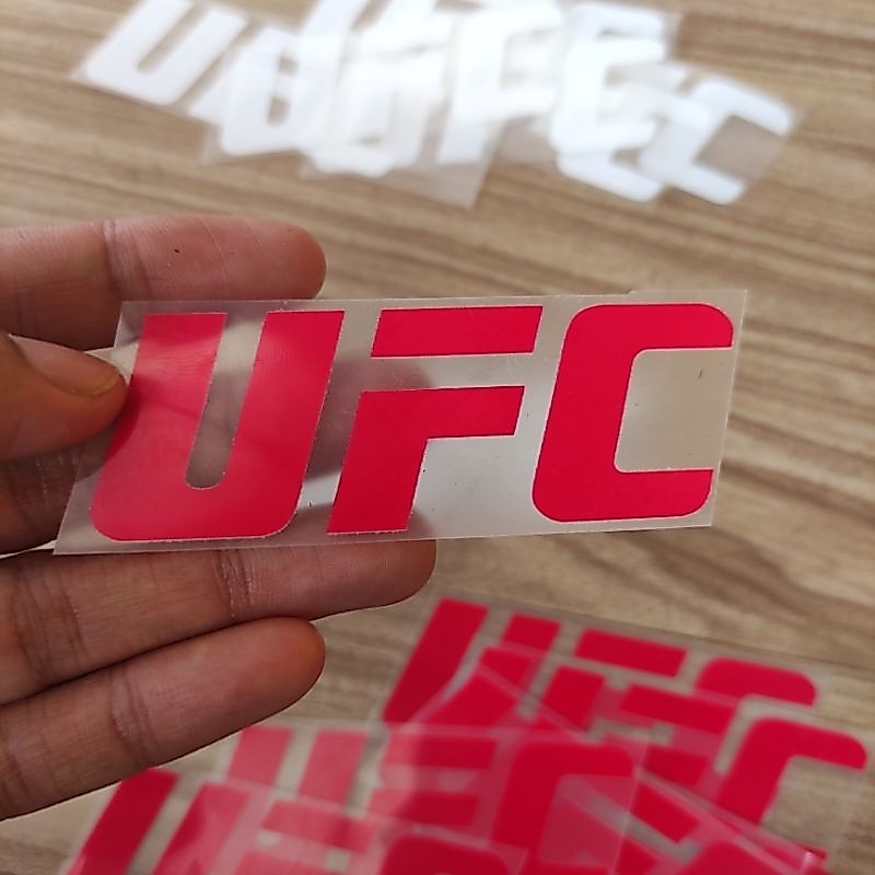Sablon Setrika Stiker Kain Logo UFC