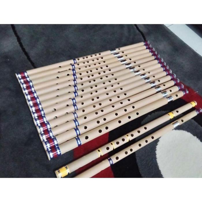 suling bambu dangdut murah bisa COD panjang 65cm - 65 cm, D bass     Berkualitas