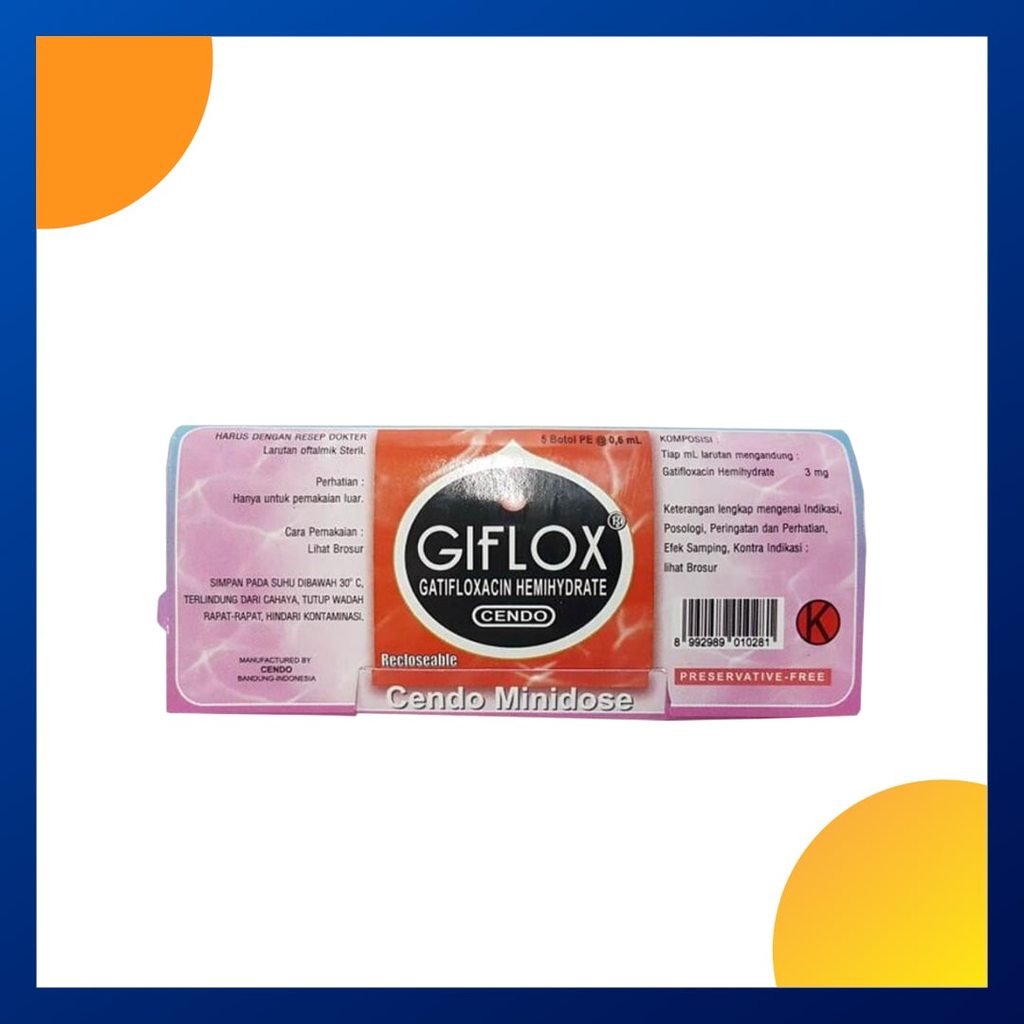 GIFLOX EYEDROP MD 1 CATCH COVER @ 5 BOTOL @ 0.6 ML