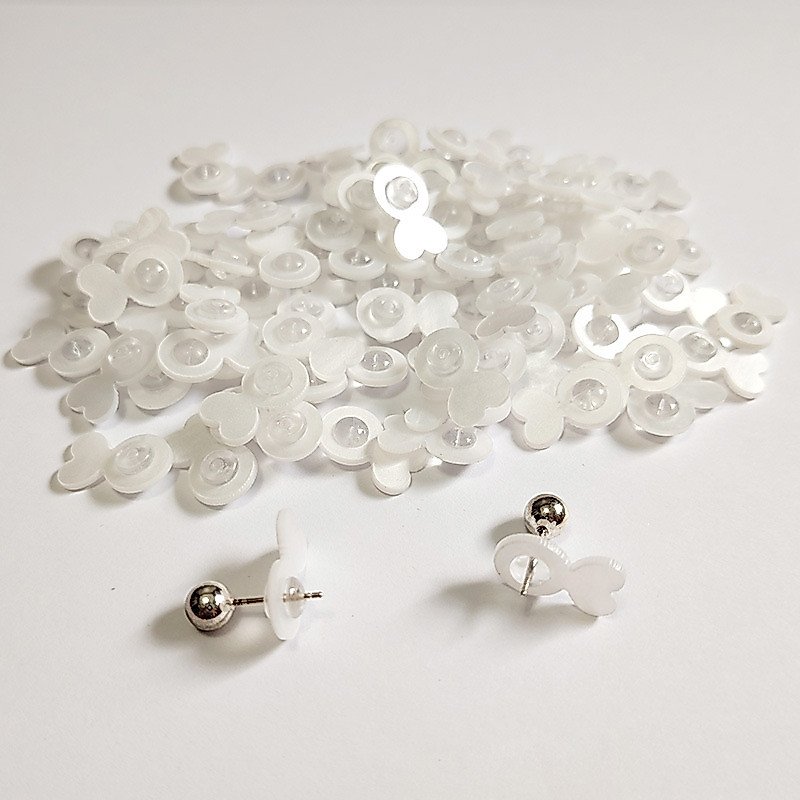 Premium Pantat Anting Silikon Stopper Penutup/ Penahan/ Bantalan Anting Tusuk