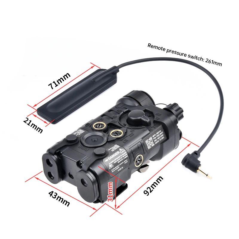 Tactical WADSN NGAL IR Illumination  Lamp Red Green Dot IR Laser Sight NGAL L3  Flashlight For 20MM 