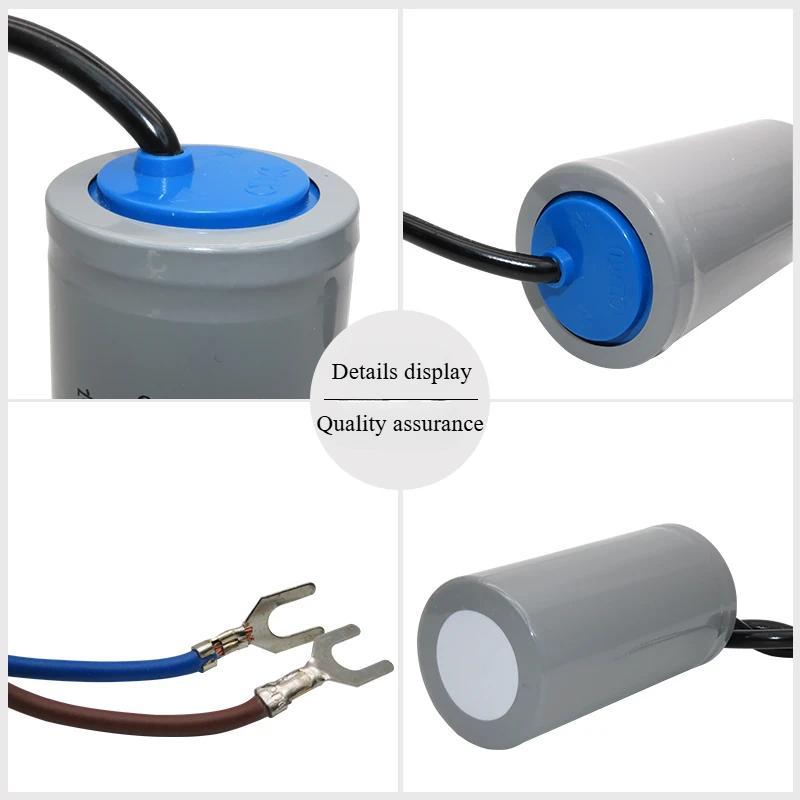 Kapasitor Starter Pompa Air Motor CD60 250V 450V AC 50UF 75UF 100UF 150UF 200UF 250UF 300UF 350UF 40