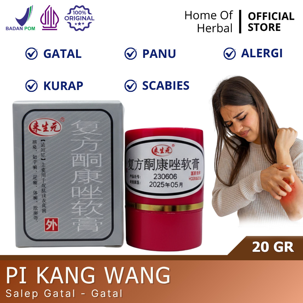 OBAT HERBALL DIJAMIN MANJUR Salep Gatal Pi Kang Wang HL KL | obat gatal ampuh / Salep Gatal KL / Sal