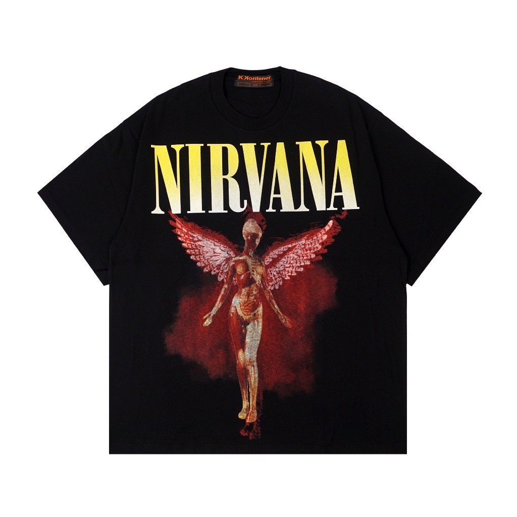KKONTENER  NIRVANA TOUR OVERSIZE TSHIRT BLACK Original