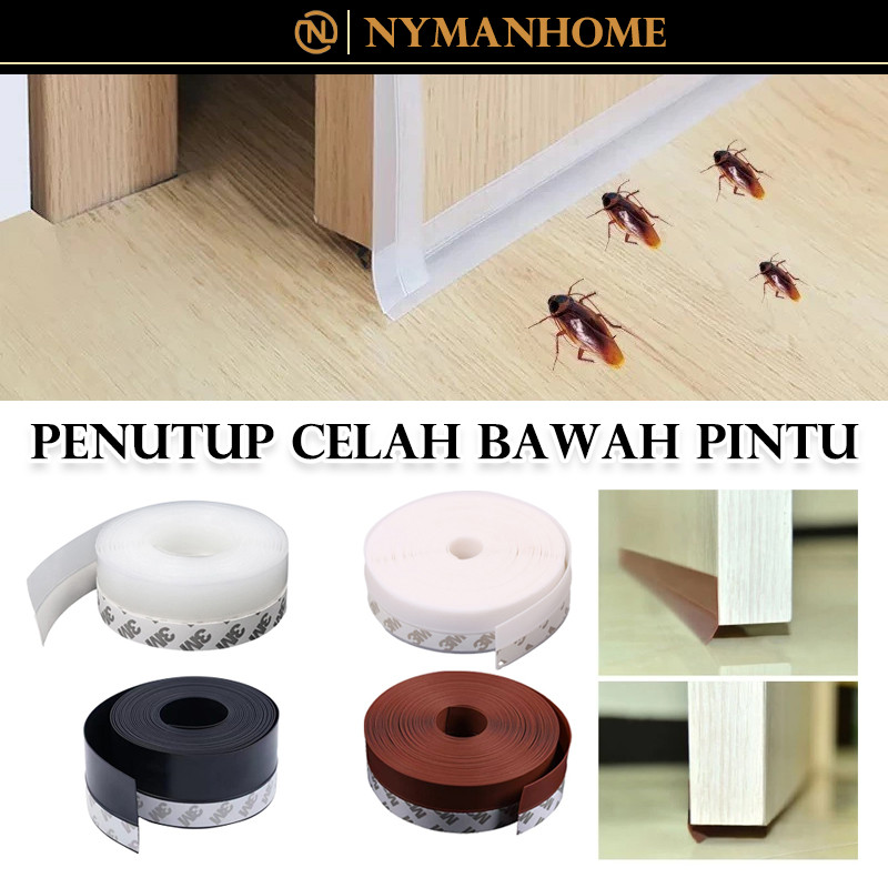 Seal Penutup Celah Bawah Pintu 4.5*100cm / Penutup Celah Bawah Pintu Lebar Door Seal Pintu Pelindung