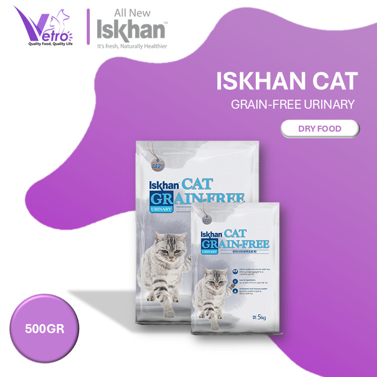 ORIGINAL CAT FOOD | Iskhan Cat Grain-Free Urinary Care 500GR Kemasan Repack
