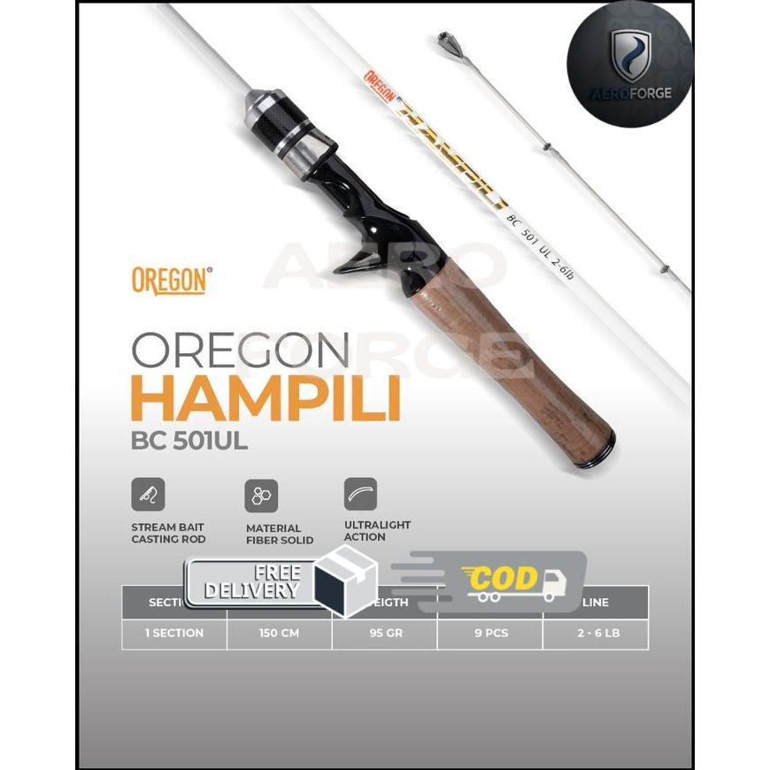 Joran Bait Casting Oregon Hampili 501 - 2-6lb