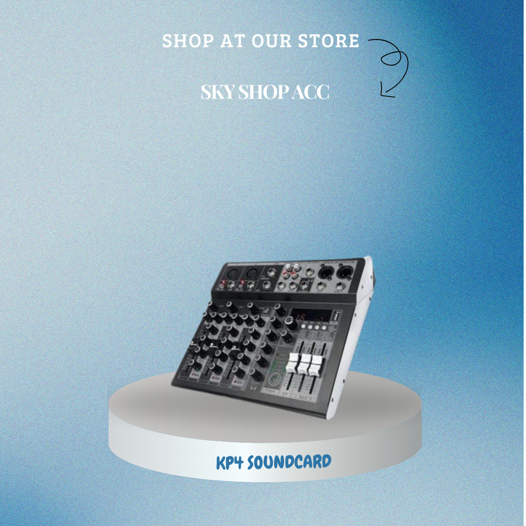 Mixer Audio Profesional 4-Channel Kimiso KP4