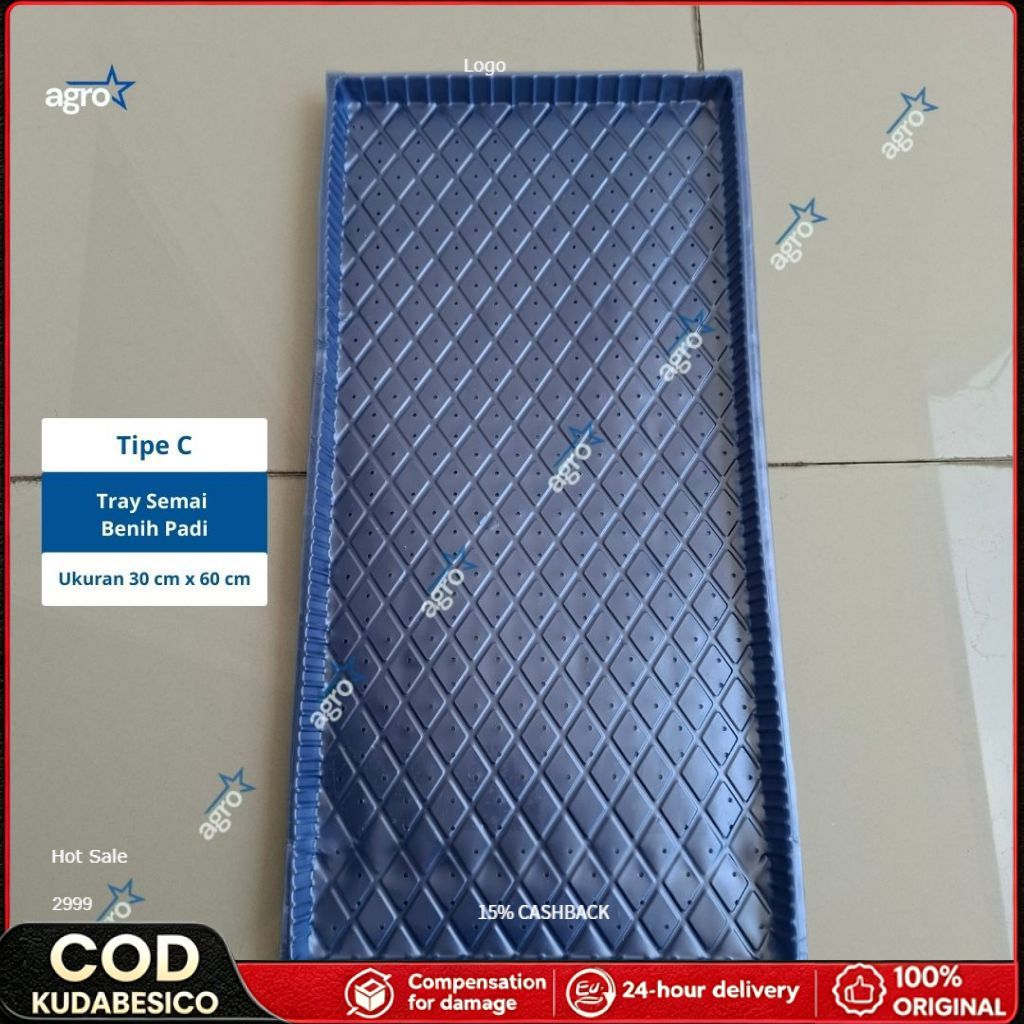 [TIPE C] Tray Semai Benih Padi / Tray Padi / Tempat Semai Padi / Nampan Semai