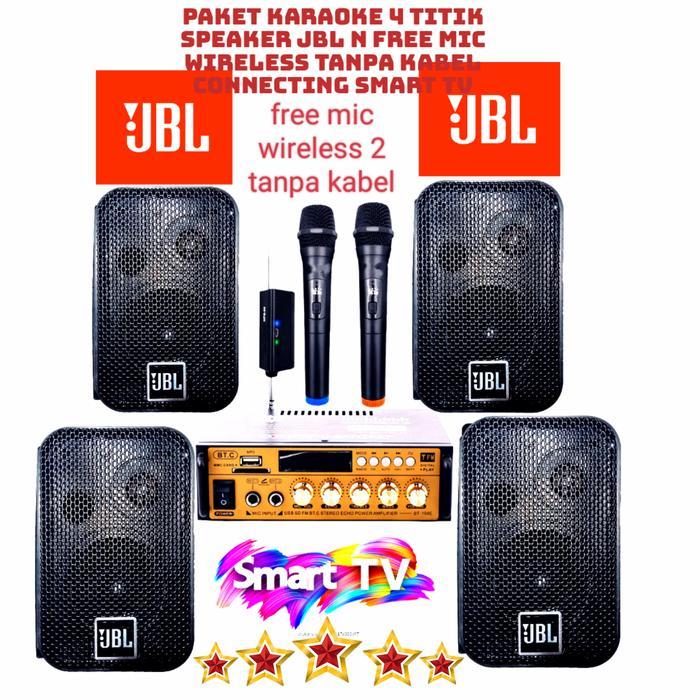 Paket JBL 4 titik cocok untuk karaoke,caffe,rumahan,kantor dll free 2