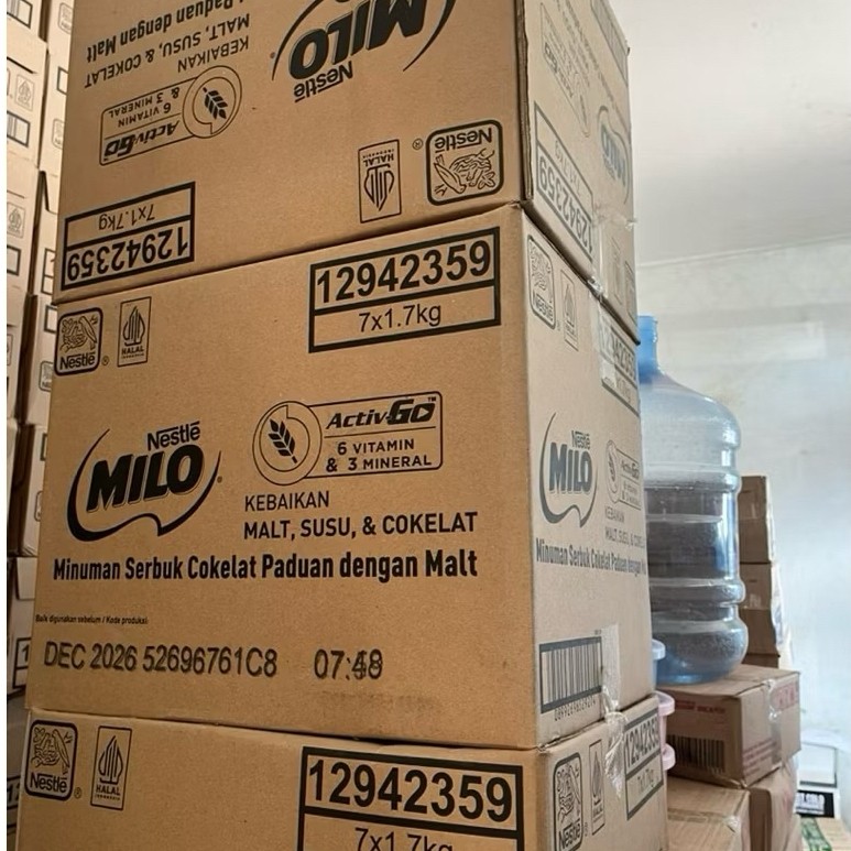 Nestle Susu Milo 1,7Kg 1 dus isi 7 pcs - KARTONAN - CARGO