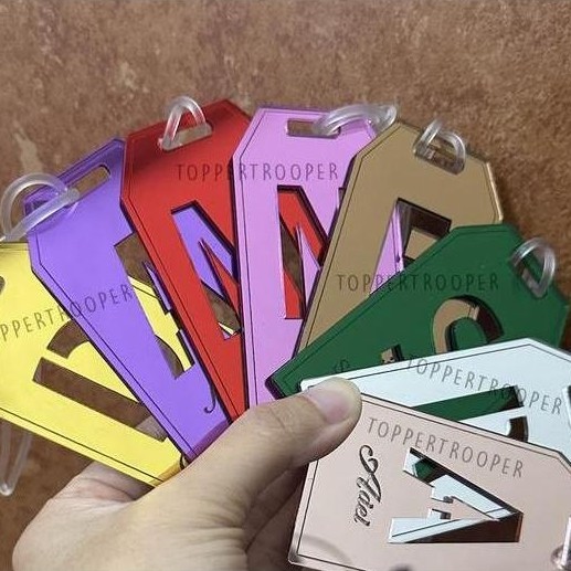 INISIAL GANTUNGAN KOPER / INITIAL LUGAGGE TAG / LUGGAGE TAG NAMA CUSTOM / CUSTOM GANTUNGAN KOPER