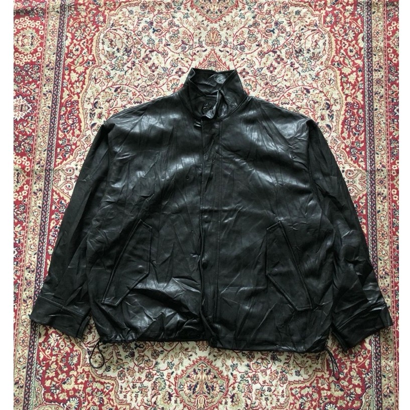 Partimento Leather synthetic field jacket jacket Vintage leather jacket Vintage military field jacke