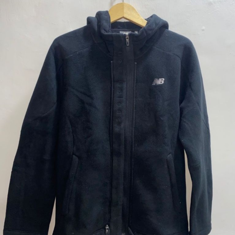 Jacket Outdoor New Balance Vintage - Black - Full Zip Hoodie - Size L