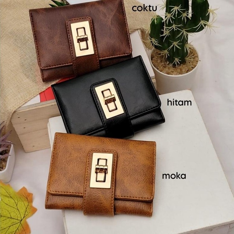 PRODUK VIRAL DOMPET MINI LIPAT ELVITA  POLOS
