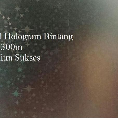 NEW Plastik Laminating Thermal Hologram Bintang