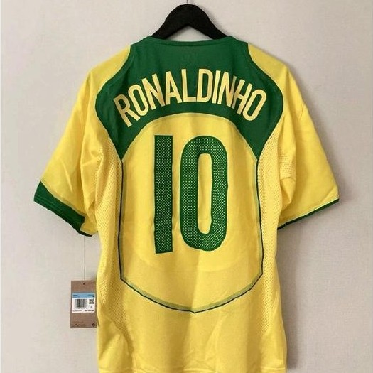 Jersey Original Nike Brazil Cbf Home Reissue Player Issue 2004 Limited Edition Brasil Ronaldinho 10