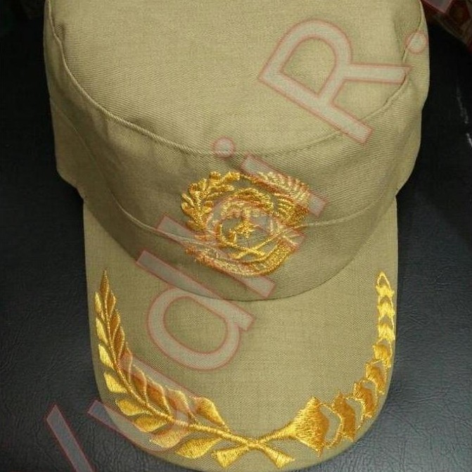 Topi Pns Warna Khaki (Model Komando) Gol.Eselon 4