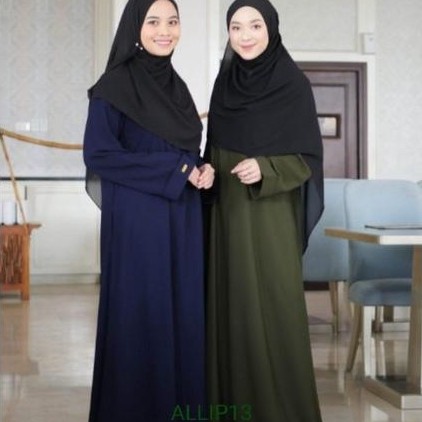 Diskon ( Termurah ) Gamis Abaya Simpel Turki Syari  Jumbo Dress Polos Hitam Terbaru