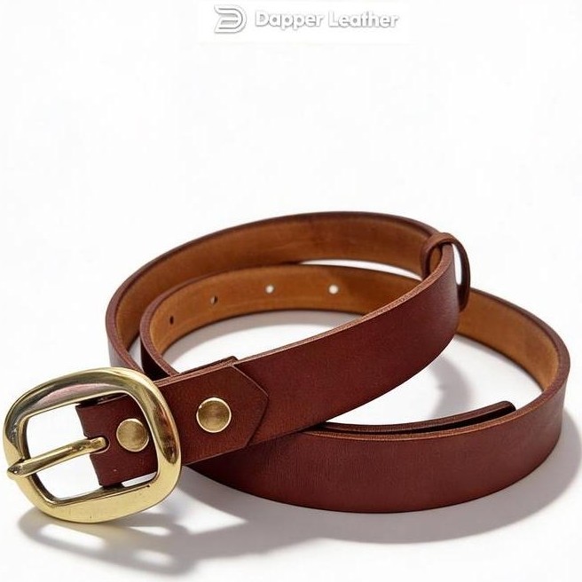 Ikat Pinggang Kulit Vegtan Wanita BV118 Belt Dapper Leather