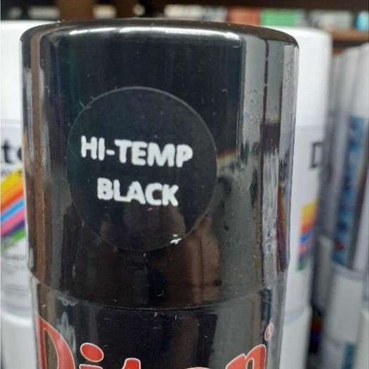 pilok pilox diton hitam doff dop dof hitam metalik hi temp tahan panas grey abu putih pernis clear C