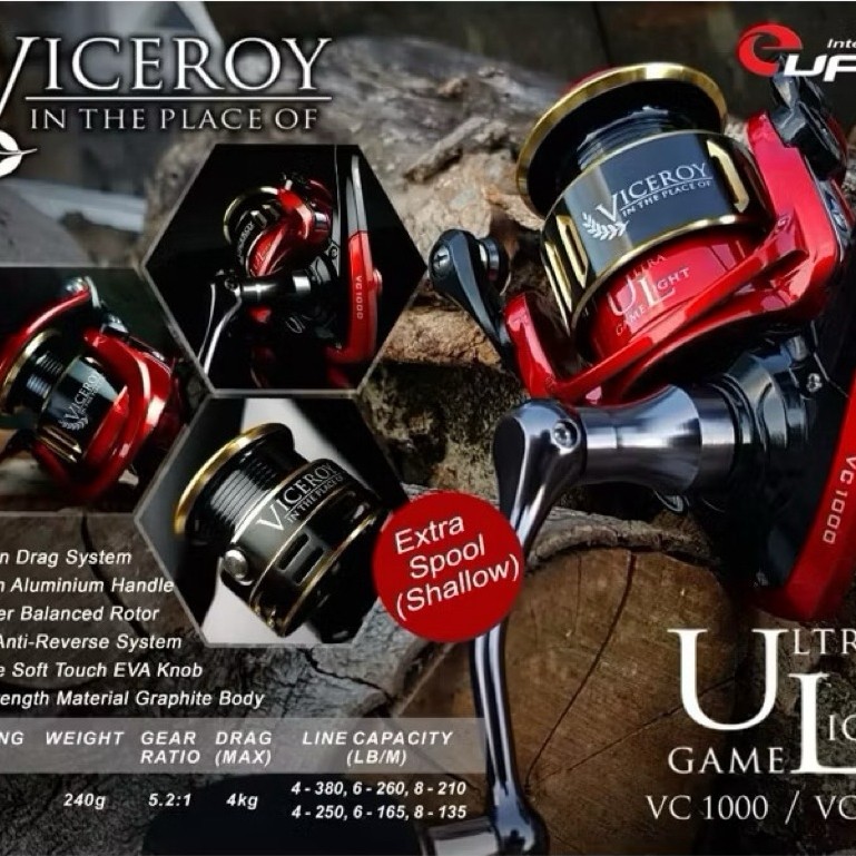 Reel pancing eupro viceroy 1000 double spool