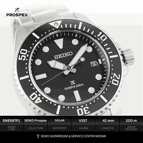 Seiko Showroom Medan - Seiko Prospex SNE597P1 Solar