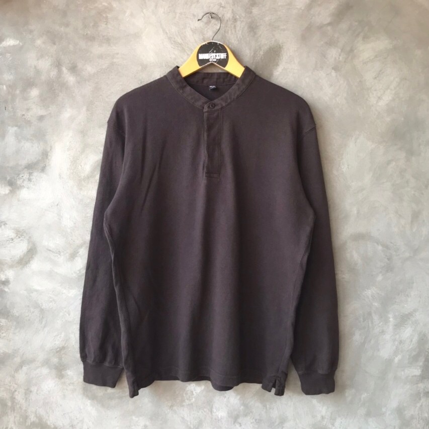 Longsleeve uniqlo henley brown
