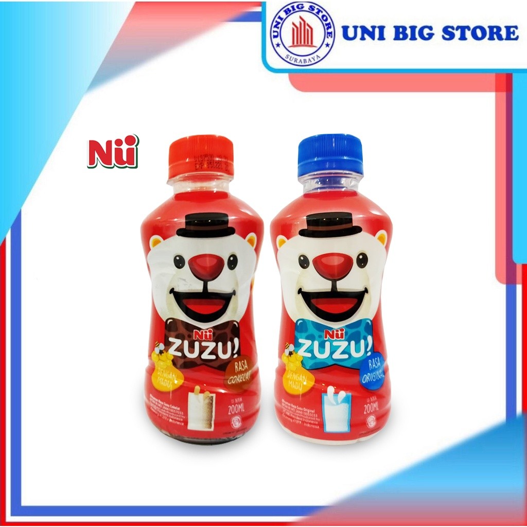 KIOSGROSIR Nu Zuzu Susu Original - Coklat Botol 200 ml
